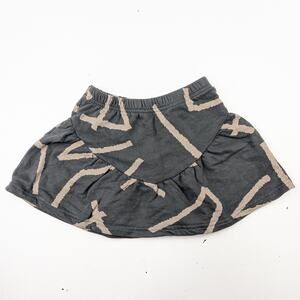 Charcoal & Gray Sweatshirt Skirt